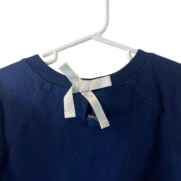 Carters Girls Navy Blue Dress Size 6 Star Pattern Tutu Formal Party Mesh Knit - Picture 4 of 5